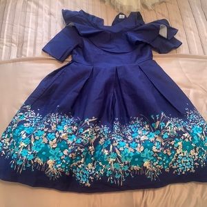 Janie and Jack Blue with Floral Dress Size 6